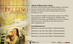 Telling Amy's Story Postcard Template